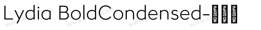 Lydia BoldCondensed字体转换
